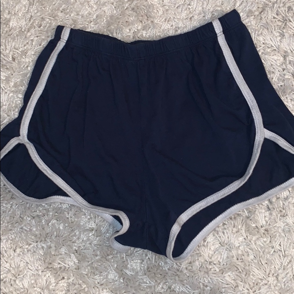 Navy and White Brandy Melville Shorts